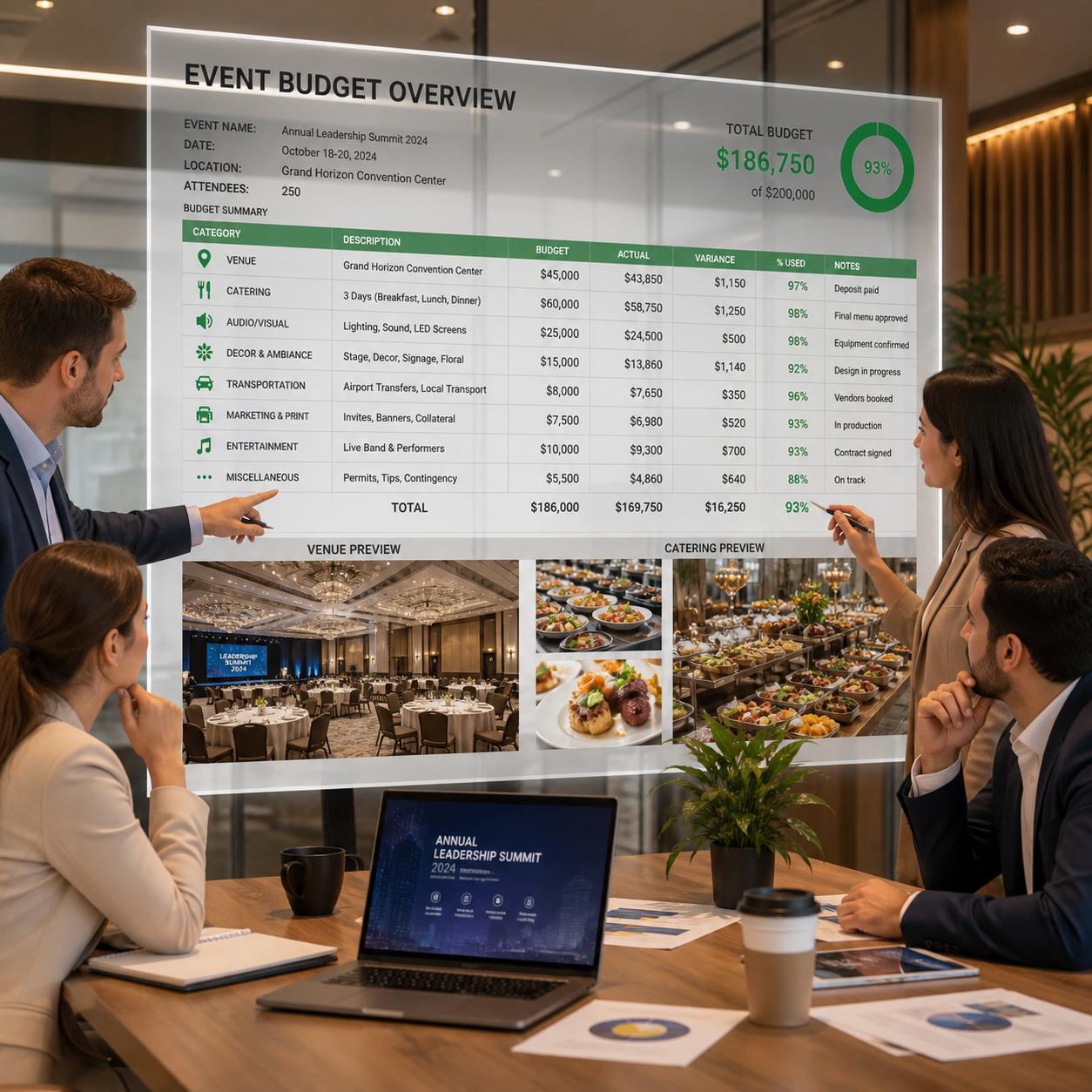 Wie man ein Event-Budget plant und einhält